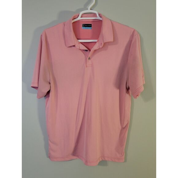 PGA Tour Mens Pink Golf Polo Shirt Size XL - Picture 1 of 5